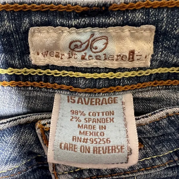 Y2K SO Wear It Declare It Flare Bootcut Jeans Womens 15 Avg Stretch‎ - Image 7