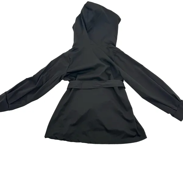 Drop Shoulder Jacket Coat Trench Cardigan Blouse Loose Slim Waist Bomber Top - Image 9
