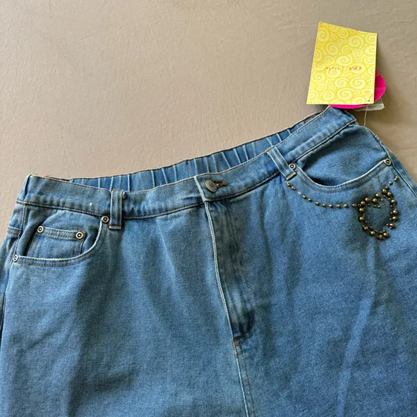 Vintage Quacker Factory Heart Embellished jeans - Image 4