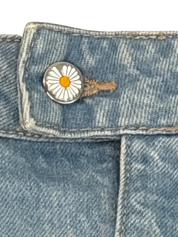 Free People Galivanting Skort in Aegean 26 New Womens Denim Jean Skirt Shorts - Image 6