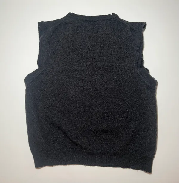 Alfani Gray Sweater Vest I Size Medium I 100% Merino Wool I Made in Italy - Image 2