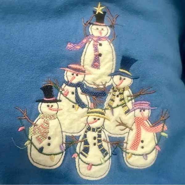 Vntg 90s Grandma Cottage Core 1X Sweatshirt Ugly Christmas Sweater Granny Cozy‎ - Image 3