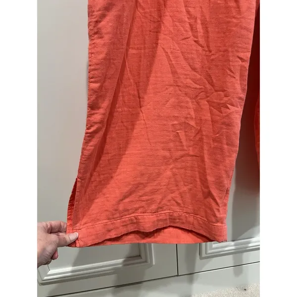 Old Navy Gauzy Cotton Wide Leg Pants Size‎ XXL Coral Pink Pull On Beach Casual - Image 2