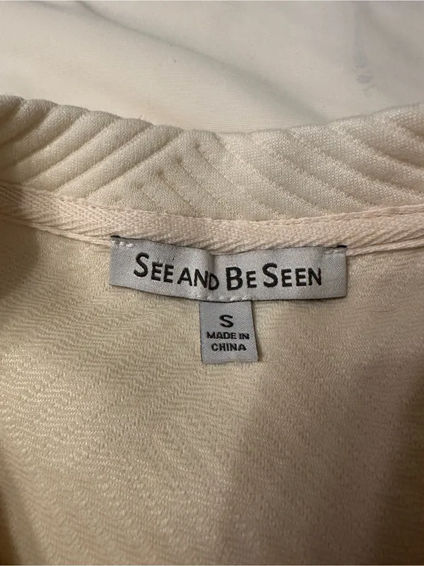 See and Be Seen Pullover Sweatshirt with Bandana Sleeves - NWOT - S (Oversized) - Image 7
