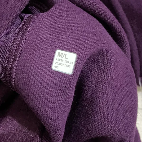 Lululemon NWT Scuba Oversized Funnel Neck Half Zip Dramatic Magenta Size M L - Image 9
