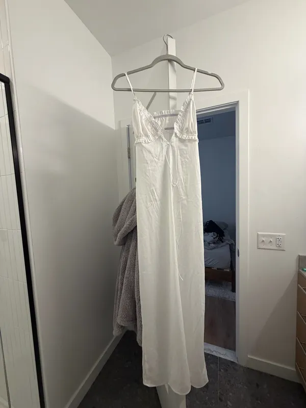 SHEIN white backless summer sundress Size XXS - Image 3