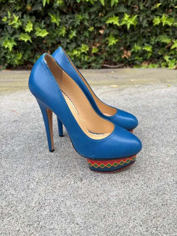 Charlotte Olympia Dolly Maraca leather platform pumps size 35 - Image 18