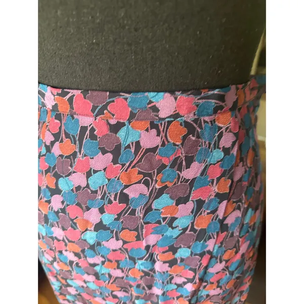 Laura Ashley Vintage Ditsy Tulip A-Line Maxi Skirt Cottagecore Boho - Image 2