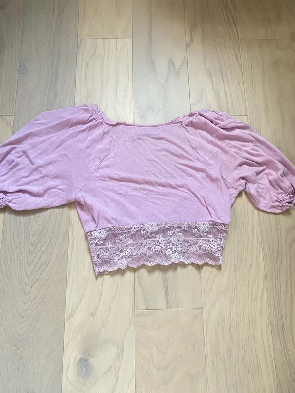 Purple Urban Outfitters Lace Trim Top - Image 6