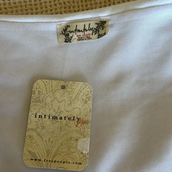 Free People Intimately FP Bodysuit In White, NWT, see measurements for size. - Image 6