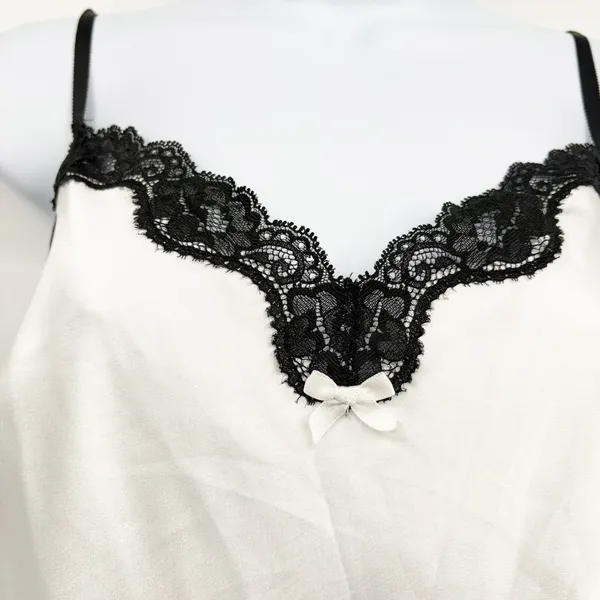 Victoria's Secret Womens Satin Lace Trim Romantic Coquette Bridal Slip Dress M - Image 3