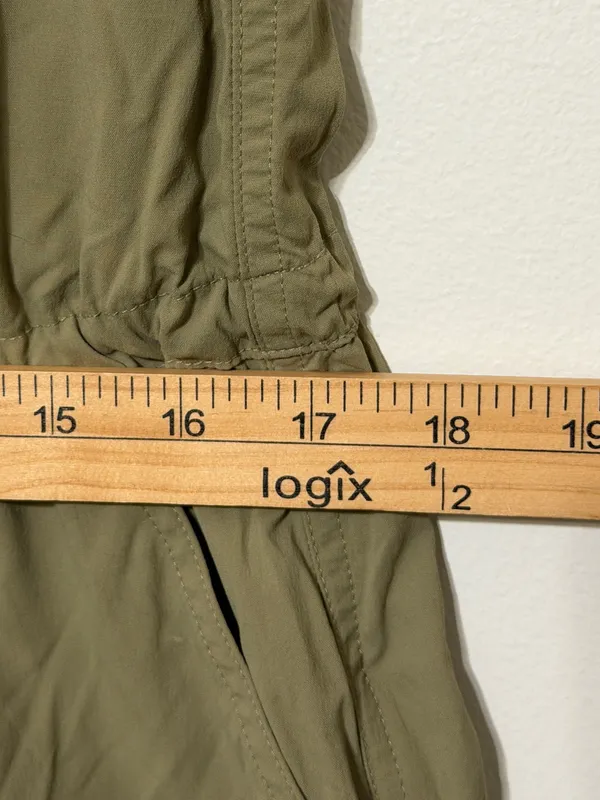 Athleta Adventure Utility Zip-Front Jumpsuit Size Medium Green - Image 7