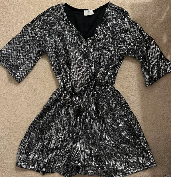 These Three Boutique Sparkly Romper - Image 2