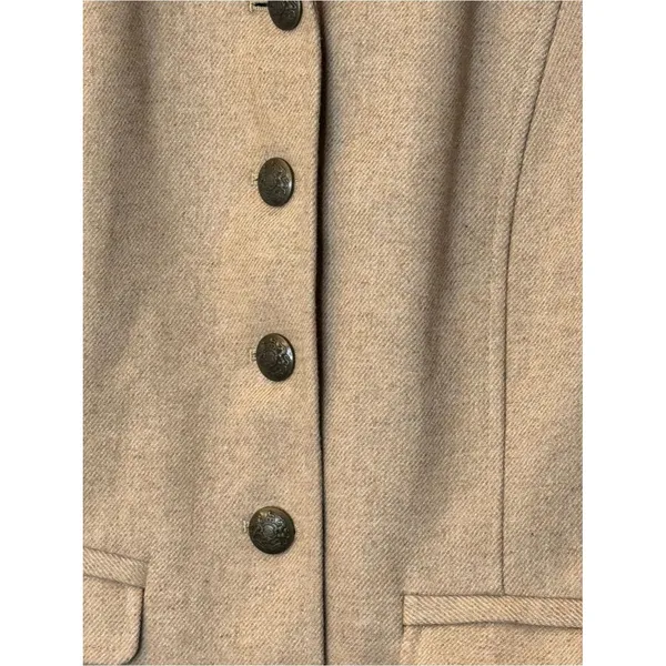 Banana Republic Camel Wool-Blend Stand Collar Jacket - Image 2