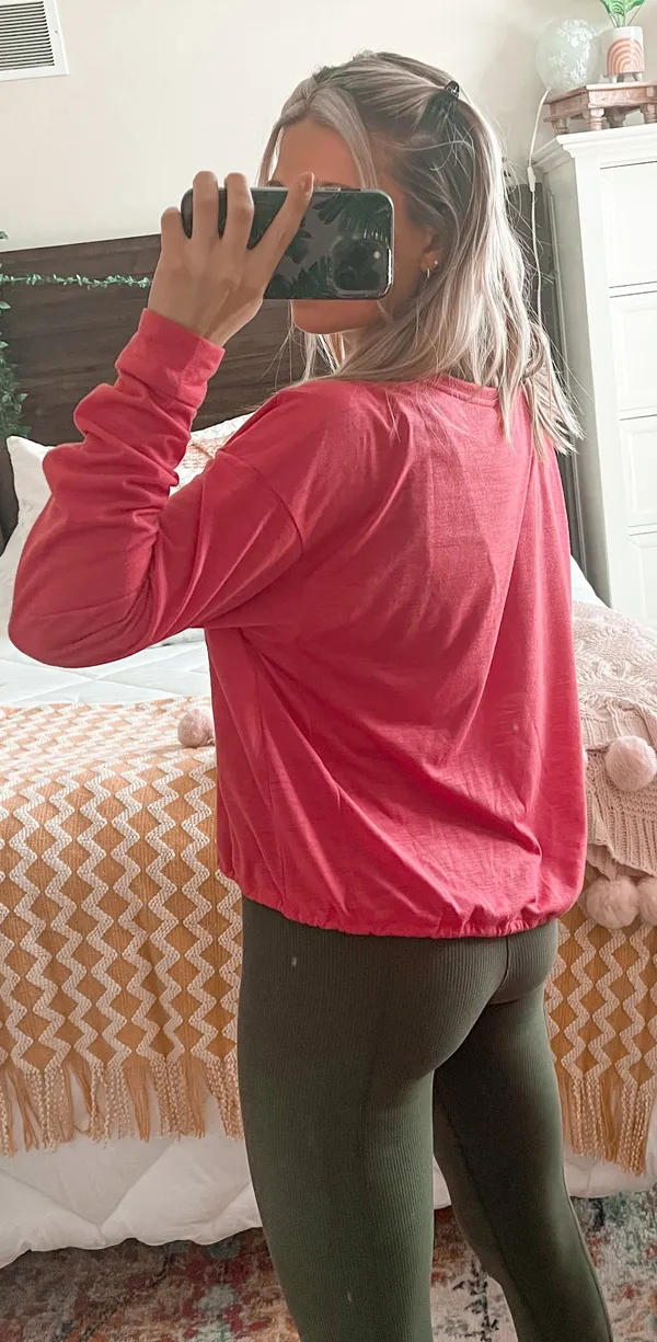 Under Armour Pink Longsleeve With Drawstring Bottom - Image 3