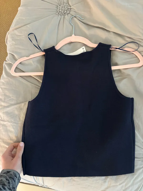 Zara Navy Top - Image 2