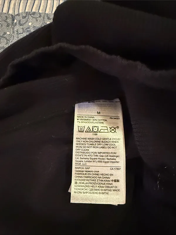 GAP Black Ribbed Scoop Neck Tank Top - Image 5