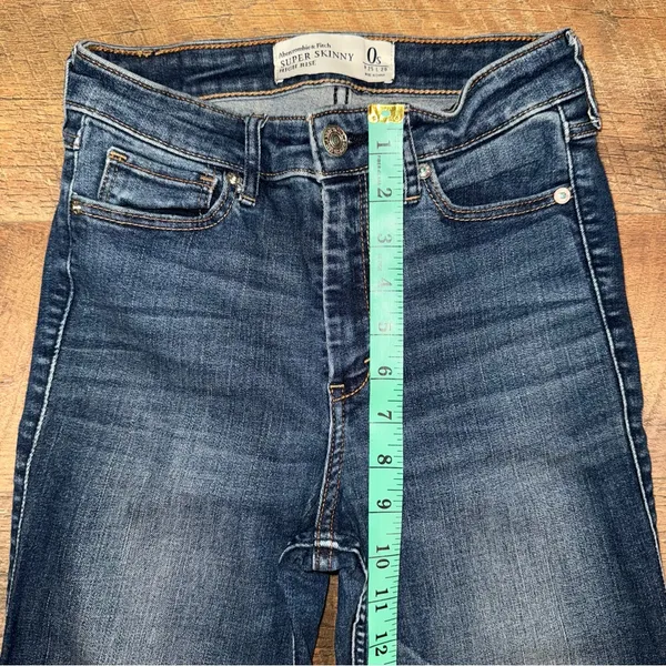Abercrombie & Fitch Super Skinny High Rise Women's Blue Jeans - Image 12
