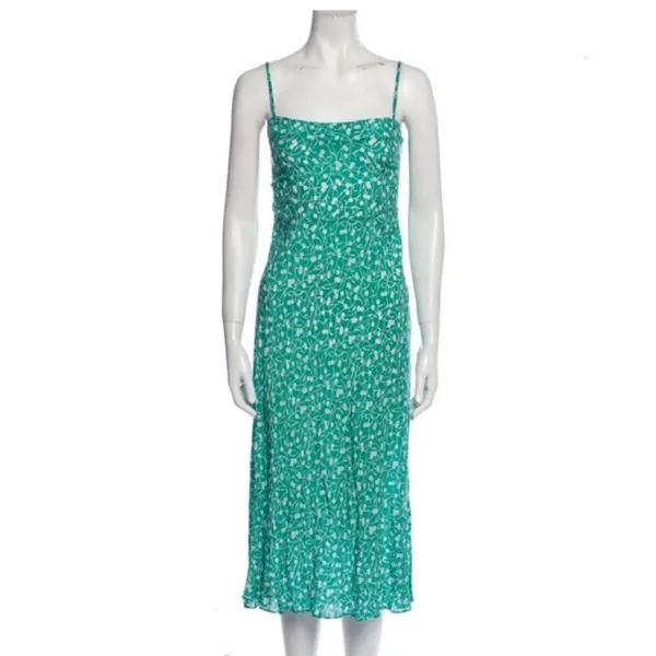 Realisation Par Silk Amelia Midi Slip Dress in Poison Ivy S - Image 2
