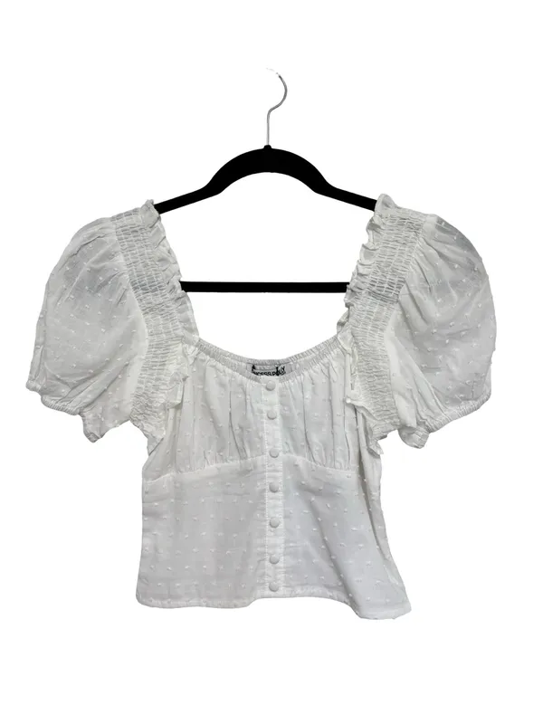 NEW Princess Polly Shir Thing Top in White - Size US 0 - Image 2