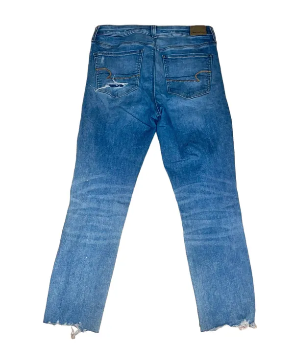 American Eagle Super High Rise Destroyed Crop Jegging - Image 4
