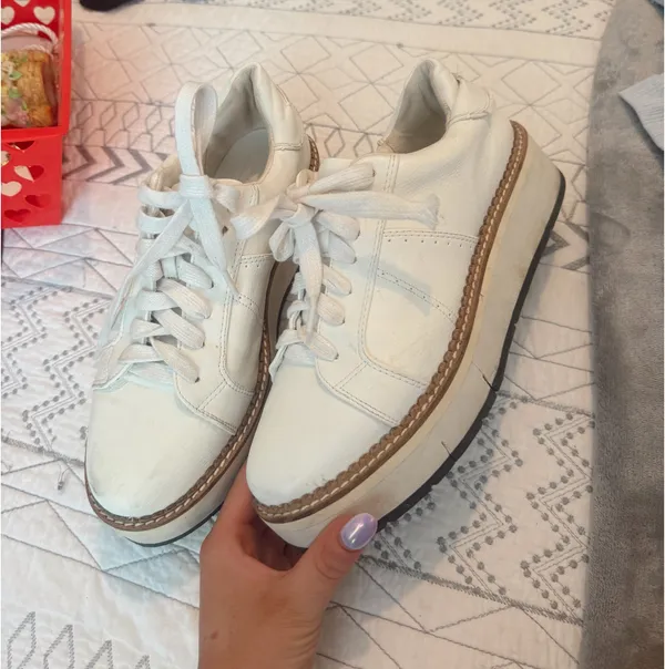 Shu shop “Suzanne” platform sneakers White Size 7.5 - Image 2