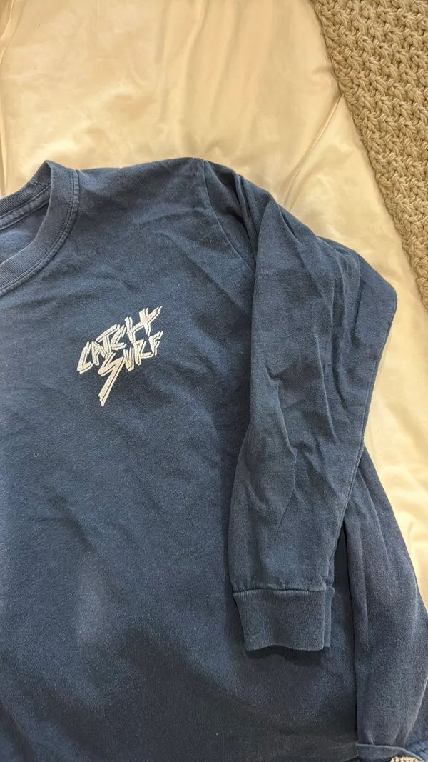 Catch surf blue long sleeve shirt - Image 2