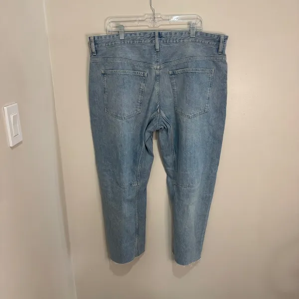 Madewell The Darted Barrel-Leg Jean Light Wash‎ Denim Size 33 NEW - Image 10