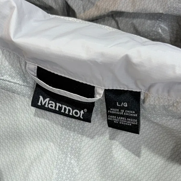 Marmot PreCip Rain Jacket Gray Waterproof Hooded Shell L Gorpcore - Image 4