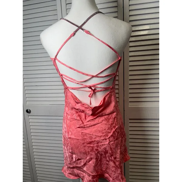 For Love & Lemons Gabrielle Embellished Mini Slip Dress Size Small NWT - Image 10