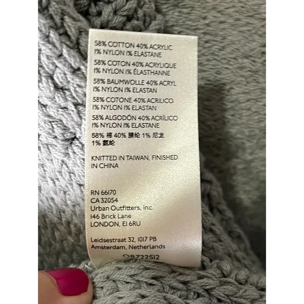 Free People Nightingale Cardigan Sweater Oversized Open Front Knit Women's Small - Image 9