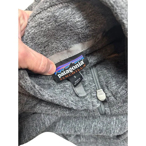 Patagonia Synchilla Womens Small Gray Fleece Pullover - Image 7