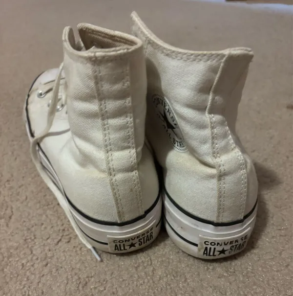 White Platform Converse High-Top - Image 2