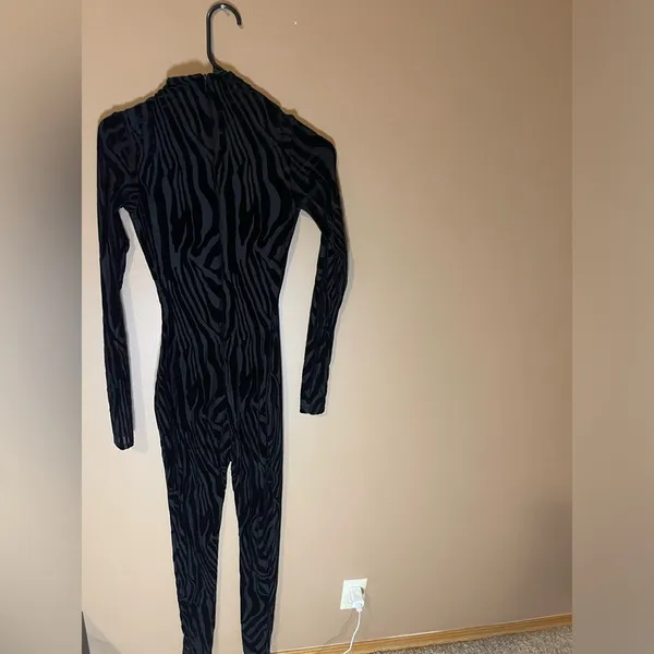 Pre loved Naked Wardrobe Black Tiger print catsuit - Image 4