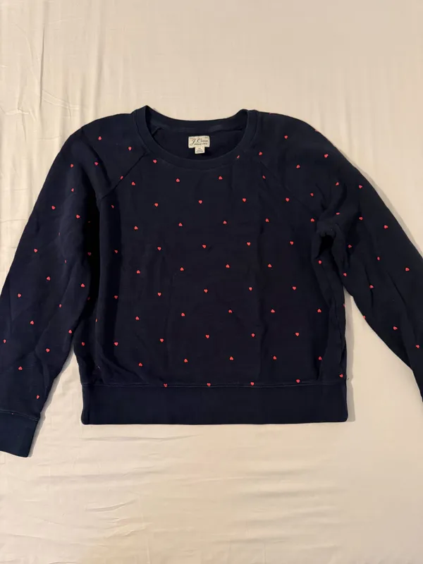 J.Crew Heart Pattern Crewneck  - Image 2