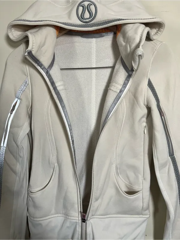 Lululemon Uba Hoodie Reflective Polar Cream-Creamsicle Pop Sz 4 Special Edition - Image 5
