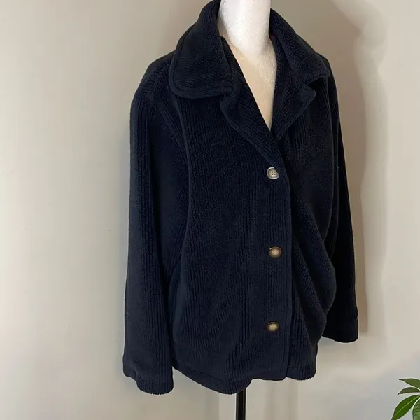 IZZI outerwear Women’s Coat. Size Medium. Navy‎ Blue - Image 2