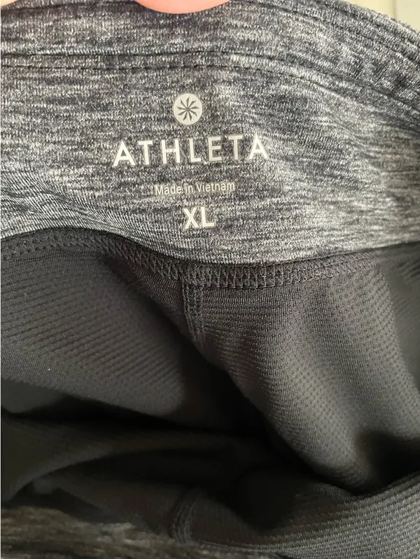 ATHLETA Women’s Excursion Skort Skirt Charcoal Gray Upf 50+ Pockets Size XL - Image 6