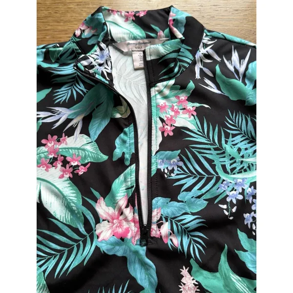 Tommy Bahama Golf Performance Floral Quarter Zip Shirt Stretch Women Size Small - Image 6