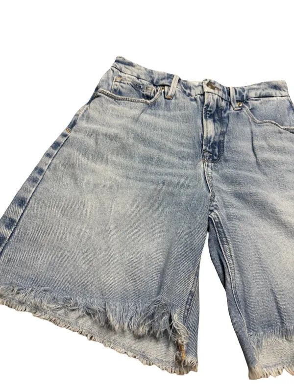 💙 Good American Good ’90s Denim Shorts Size 2/26 Light Wash Cutoff Jean Shorts 💙 - Image 3