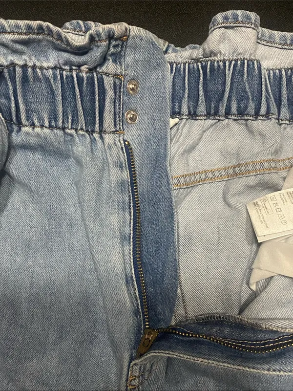 H&M Light Blue High Waist Women's Shorts - Image 5