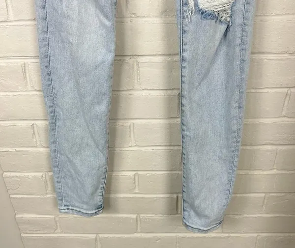 American Eagle Distressed Light Wash High Rise Jegging Size 2 - Image 5