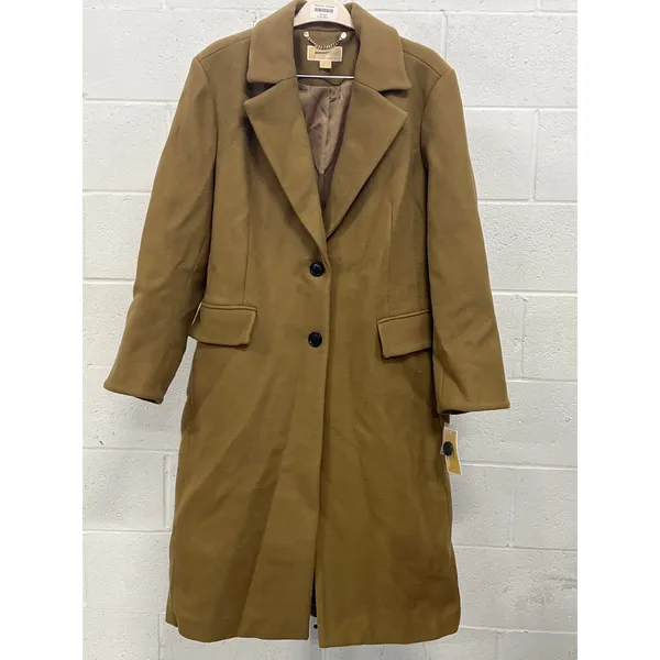 NWT Michael Kors Sz XXL Dark Camel Single Breasted Classic Winter Trench Coat - Image 3