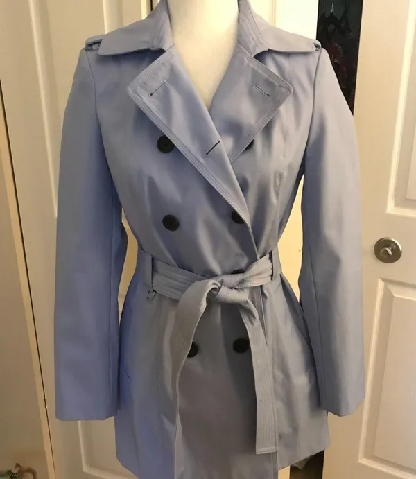 Express periwinkle purple blue rain Trench coat - Image 2