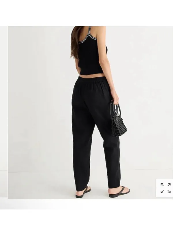 J.Crew Seaside Linen Blend Pant- Size Medium Tall - Image 2