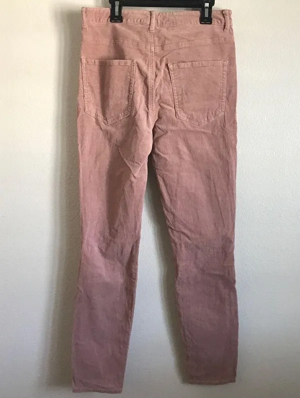 EUC Forever 21 Pink Corduroy Distressed Jean Pant sz 30 - Image 5