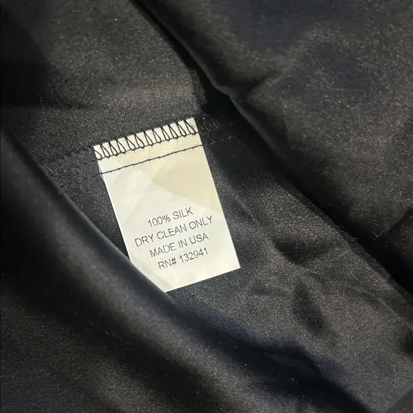 Amanda Uprichard 100% Silk Elegant Black Strapless Midi Dress Size Small - Image 9
