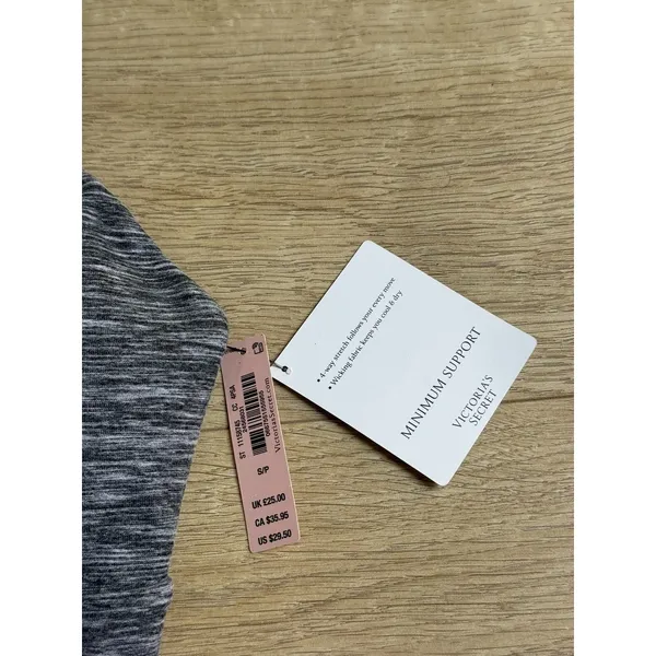NWT Victoria's Secret Grey Space Dye Twist Front Racerback Sports Bra size S - Image 3