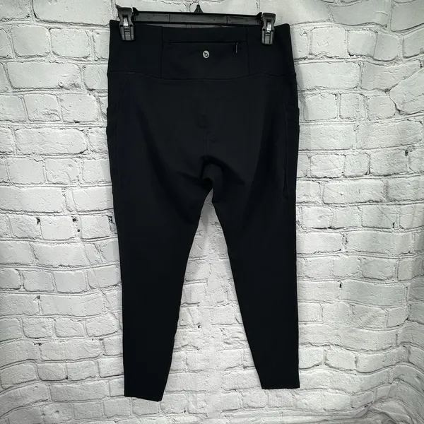 NWT Baleaf Leggings Women's XL Black Water Resistant Fleece Lined Pockets - Image 2