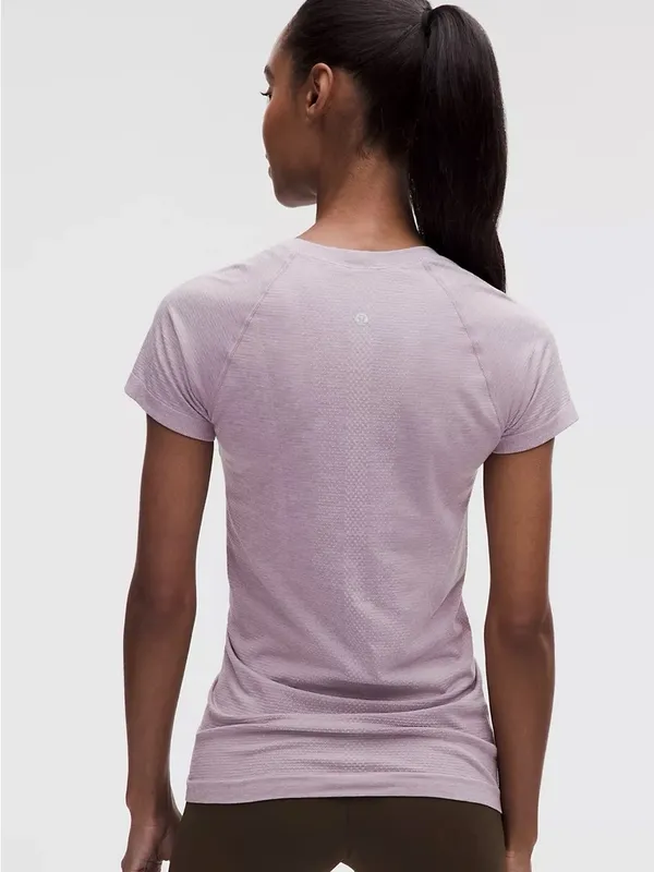 lululemon swiftly Short Sleeve Tee in Light Lavender - Image 3